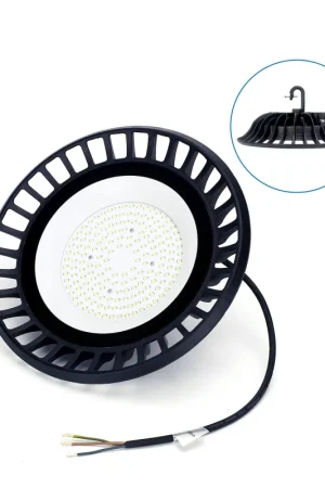 Campana Led UFO Slim 100W IP65 Bianco Freddo 6500K 9000 Lumen Ordina Subito