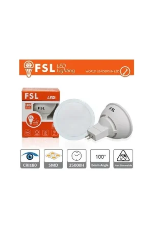 Affare Lampadina Led FSL MR16 GU5.3 6W Luce Calda 3000K 500LM 100&ordm; CRI80 12V