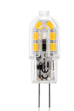 Di Tendenza Lampadina Led G4 1,3W SMD Trasparente Bianco Caldo 3000K