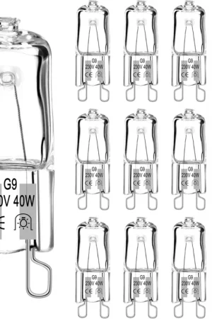 12 Pezzi Lampadina Alogena G9 40W 230V Luce Calda 2700K Prezzo Ridotto