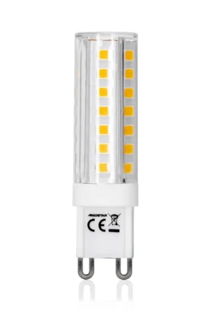 Subito Disponibile Lampadina Led G9 4,8W SMD trasparente Bianco Caldo 3000K Aigostar