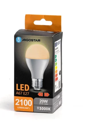 A Buon Prezzo Lampadina LED A5 A67 20W E27 Luce Calda 3000K 2100lm
