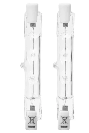 Super Prezzo Lampadina Alogena R7S Lineare 78mm 120W Luce Calda Dimmerabile 2 Pezzi
