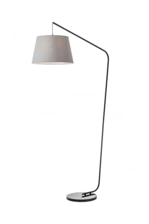 Ultima Occasione Lampada da Terra Piantana KERMIT Attacco E27 max 42W Nero e Grigio IP20