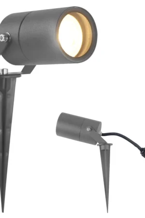 SPIKY Faretto a Picchetto Orientabile Antracite IP65 Connettore IP68 Sconto