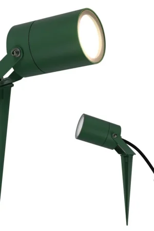 Ultima Occasione SPIKY Faretto a Picchetto Orientabile Verde IP65 Connettore IP68