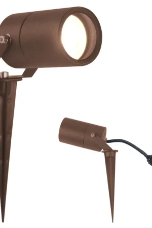 SPIKY Faretto a Picchetto Orientabile Corten IP65 Connettore IP68 Affare