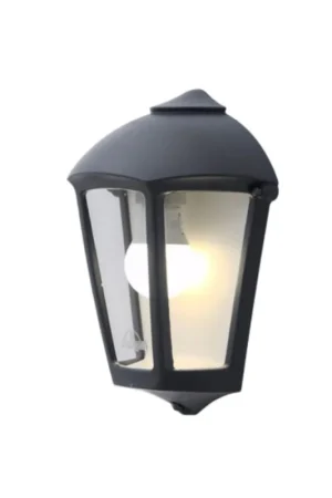 Acquista Ora Lanterna Applique da Parete in Resina FABIO Nero E27 IP55