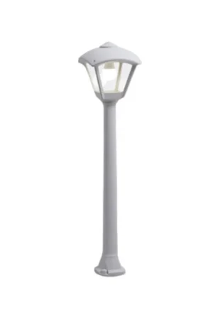 Acquista Ora Lampione da Giardino in Resina GIAFFA DARIO Grigio E27 IP55 con A60 LED 8,5W CCT