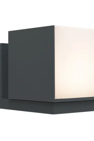 Ultima Occasione Applique Lampada da Parete CUBA 1L Grigio Scuro 12,2W 3000K IP54