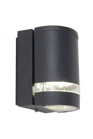 Spedizione Gratuita Applique Lampada da Parete FOCUS 1L Grigio Scuro GU10 Max 35W IP44