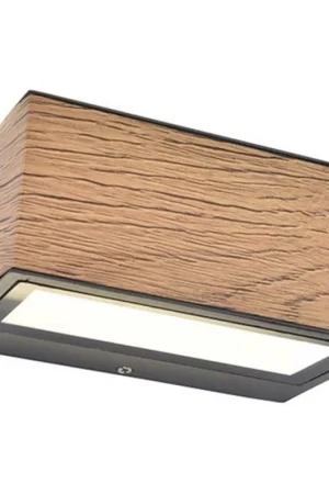 Super Prezzo Applique Lampada da Parete GEMINI Up&Down Colore Legno 10,5W 4000K IP54