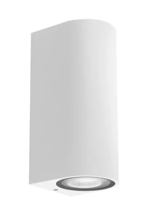 Super Prezzo Applique da Parete CORDOVA 2 Bianco GU10 Max 2x7W IP65