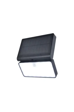 Spedizione Gratuita Applique da Esterno Solare TUDA Nero Opaco 8,5W PIR CCT IP44
