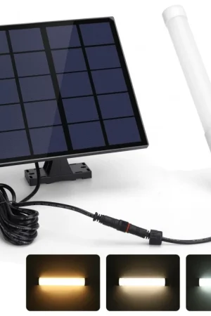 Tubo Led Solare CCT 50W Cavo 3mt 6500K IP65 Con Telecomando Professionale