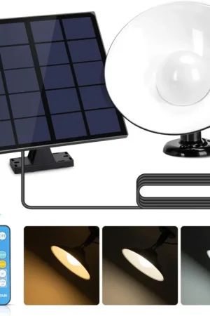 Bestseller Lampada Applique Led Solare + Movimento CCT 50W Cavo 3mt 6500K IP65 Con Telecomando