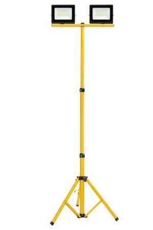Compra Adesso Set di Fari Led 2 x 30W + Treppiede Estensibile 60-160 cm Con Cavo 3mt