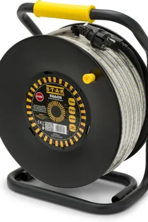 STAK RibbON Striscia LED Flex 50 Metri Luce Naturale 4000KIP65 per Uso Professionale in Cantiere Ultimissimo Modello