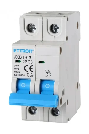 Compra Adesso Ettroit Interruttore Magnetotermico 2P 6A 220V 6KA JX120660