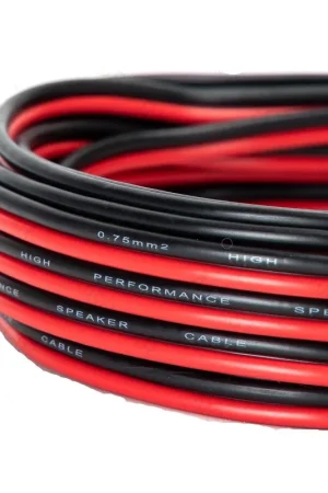 Cavo Audio Piattina Rosso Nero 2 x 0,75 mmq 20 Metri Solo Oggi