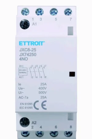 Super Prezzo Ettroit AC Contattore DIN RAIL 4P 220V 25A 4 Contatti NOJX74250