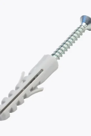 Compra Online Tassello in Nylon con Bordo Diametro 6 x 30 mm Vite 4,5x40 mm 200PZ