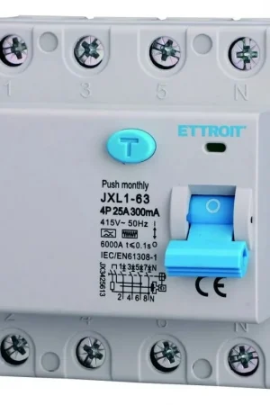 Subito Disponibile Ettroit Interruttore Differenziale Puro CURVA F 4P 25A 300mA 380V-6KA JX3425613