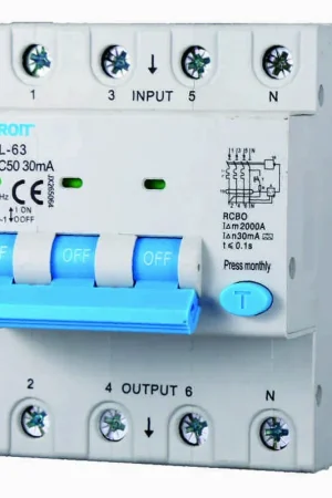 Ultimissimo Modello Ettroit Magnetotermico Differenziale 3P+N 50A 30mA 380V-6KA CLASSE A JX265064