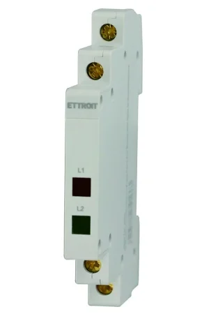 Ultima Occasione Ettroit Indicatore Luminoso Led Due Fasi Per Guida DIN Spia di Segnalazione