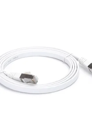 Cavo di Rete Ethernet Piatto cat.7 Bianco 1,5 Metri Aigostar Nuova Collezione