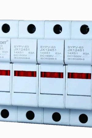 Acquista Ora Portafusibile RT18-63 Per Fusibili ⌀14x51mm 1000V 63A 4 Moduli Ettroit JX12451