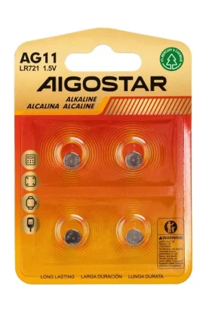 Acquista Ora Batteria a Bottone AG11 LR721 1.5V 4 PZ Aigostar