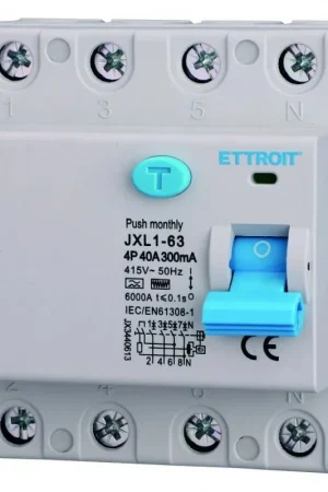 Ultima Occasione Ettroit Interruttore Differenziale Puro CURVA F 4P 40A 300mA 380V-6KA JX3440613
