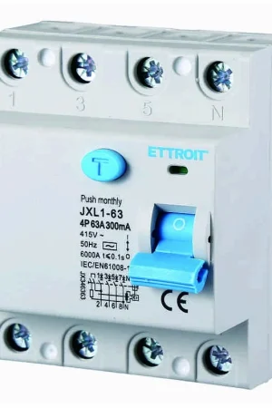 Bestseller Ettroit Interruttore Differenziale Puro 4P 63A 300mA 380V-6KA JX346363