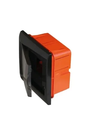 Centralino da Incasso 4 moduli Nero e Portello Fum&egrave; 160x170x80mm FAEG Offerta Lampo