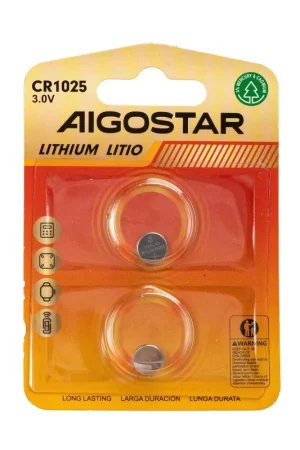 Compra Online Batteria a Bottone CR1025 3V 2 PZ Aigostar