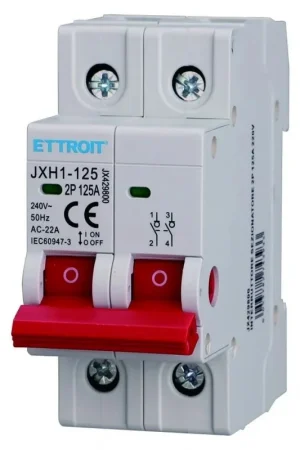 Ultima Occasione Ettroit Interruttore Sezionatore DIN 2P 125A 240V JX429800