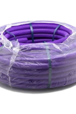 Super Prezzo Tubo Corrugato Diametro 25MM Viola Senza Tirafilo Euronorm
