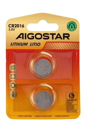 Batteria a Bottone CR2016 3V 2 PZ Aigostar Occasione Imperdibile