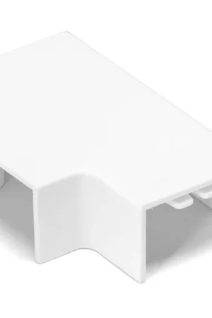 Ultimissimo Modello Angolo a T Per 3 Canaline Passacavi 25X16 In Plastica Bianco