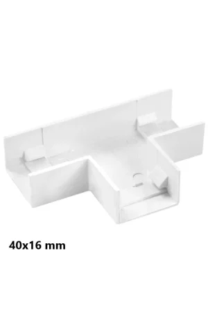 Ultimissimo Modello Angolo a T Per 3 Canaline Passacavi 40X16 In Plastica Bianco ART. 56240163 ELMARK