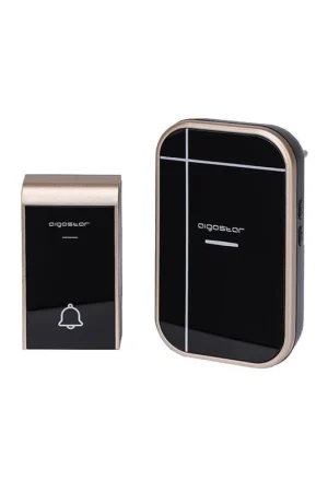 CAMPANELLO SENZA FILI WIRELESS DIGITALE IP44 PORTE CASA UFFICIO AIGOSTAR NERO-ORO Subito Disponibile