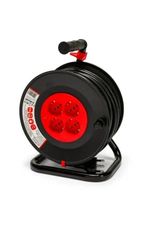 Affare Avvolgicavo Prolunga Elettrica 4 Prese Cavo H05VV-F3G1.5MM2 25 Metri CE