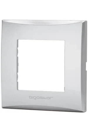 Bestseller Placca 2 Moduli Argento In Plastica Compatibile Vimar Plana
