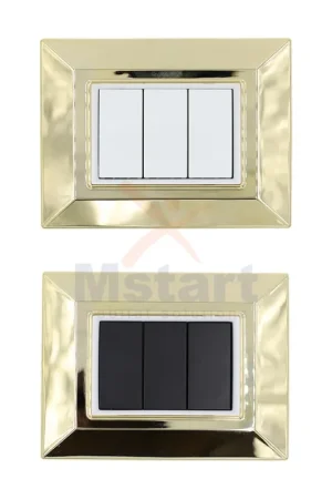 Subito Disponibile Placca Compatibile Vimar Eikon Oro 3, 4, 7 Posti