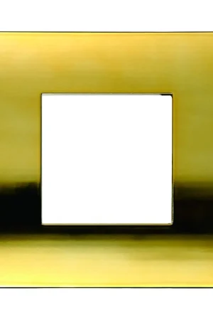 Compra Online Placca in Plastica Oro Lucido Compatibile Vimar Ark&egrave; 2 - 3 - 4 - 7 Posti