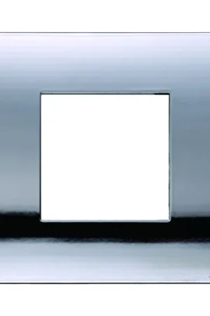 Ultimissimo Modello Placca in Plastica Cromato Lucido Compatibile Vimar Ark&egrave; 2 - 3 - 4 - 7 Posti