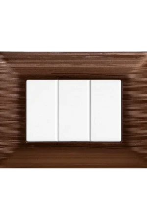 Consegna Rapida Placca in Plastica Satinata Bronzo Compatibile Bticino Matix 3 - 4 - 6 Posti