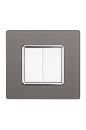 Ultima Occasione Placca in Vetro Silver Compatibile Bticino Matix 2 - 3 - 4 - 6 Posti