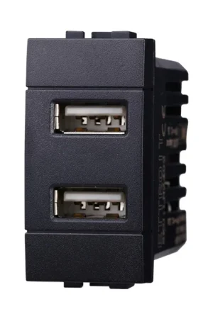 A Buon Prezzo Presa USB 2 Posti 2.1 AMH Bticino Living Light LN2402